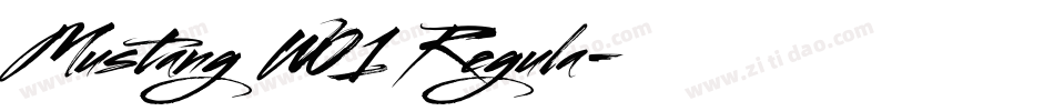 Mustang W01 Regula字体转换